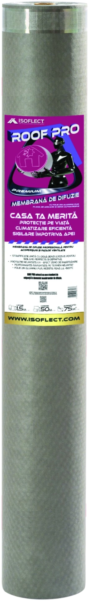 Rola Reflectiva Roof Pro, 75 m²